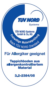 Certifikát TÜV NORD - výrobek neobsahuje alergeny